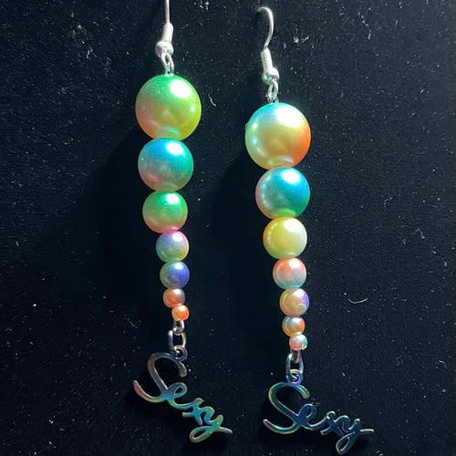 Sexy Rainbow Statement Earrings